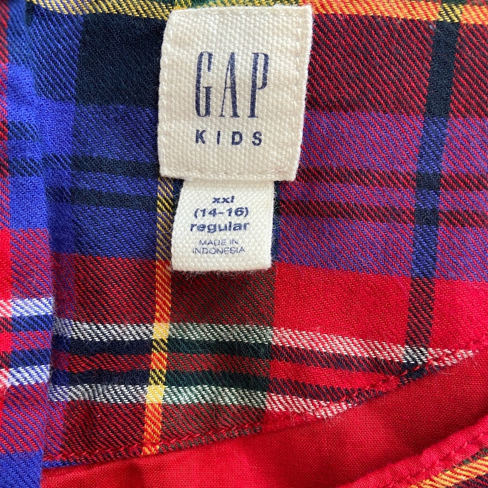 GAP Kids Girl's Plaid Holiday Dress; Size Girl's 14-16 (XXL) - Picture 2 of 2